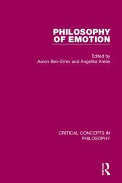 Book cover of: Philosophy of Emotion. By: Angelika Krebs