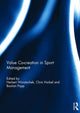 Book cover of: Value co-creation in sport management. By: Herbert Woratschek