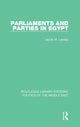 Book cover of: Parliaments and Parties in Egypt. By: Jacob M. Landau