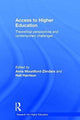 Book cover of: Access to Higher Education. By: Anna Mountford-Zimdars