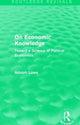 Book cover of: On Economic Knowledge. By: Adolph Lowe
