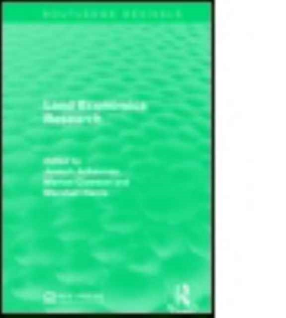 Book cover of: Land Economics Research. By: Joseph Ackerman