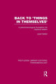 Book cover of: Back to 'Things in Themselves'. By: Josef Seifert
