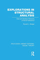 Book cover of: Explorations in Structural Analysis (RLE Social Theory). By: Ronald L. Breiger