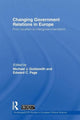 Book cover of: Changing Government Relations in Europe. By: Michael Goldsmith