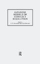 Book cover of: Japanese Models Of Conflict Resolution. By: Eisenstadt