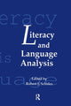 Book cover of: Literacy and Language Analysis. By: Robert J. Scholes