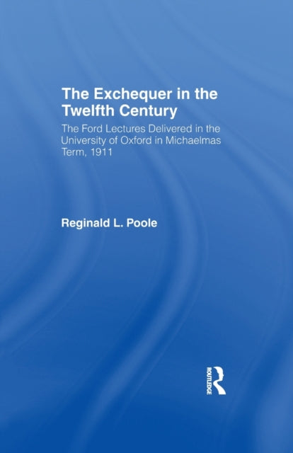 Book cover of: Exchequer in the 12th Century. By: R. L. Poole