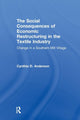 Book cover of: Social Consequences of Economic Restructuring in the Textile Industry. By: Cynthia D. Anderson