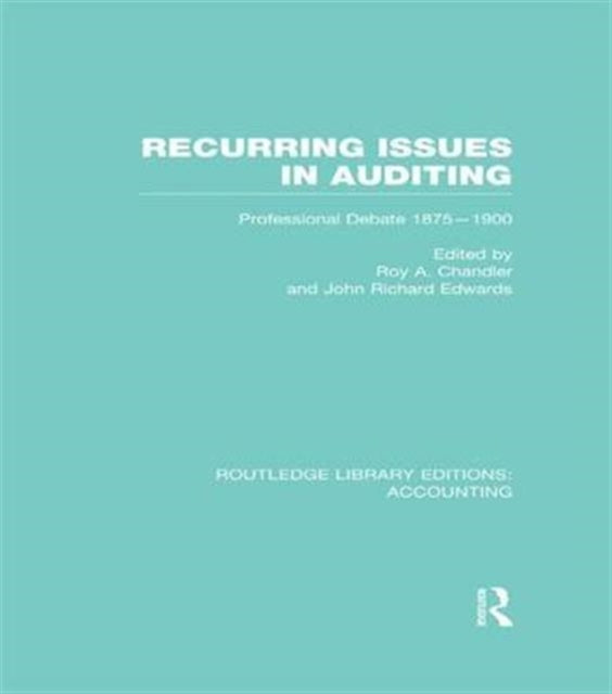 Book cover of: Recurring Issues in Auditing (RLE Accounting). By: Roy Chandler