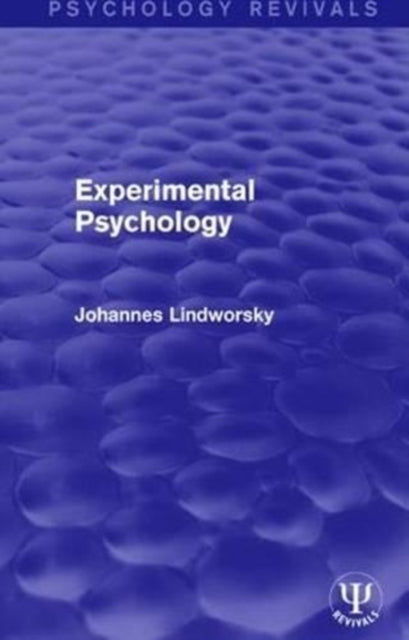 Book cover of: Experimental Psychology. By: Johannes Lindworsky