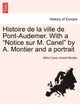 Book cover of: Histoire de la ville de Pont-Audemer. With a "Notice sur M. Canel" by A. Montier and a portrait