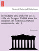 Book cover of: Inventaire Des Archives de La Ville de Bruges. Publie Sous Les Auspices de L'Administration Communale. Se R. 1.