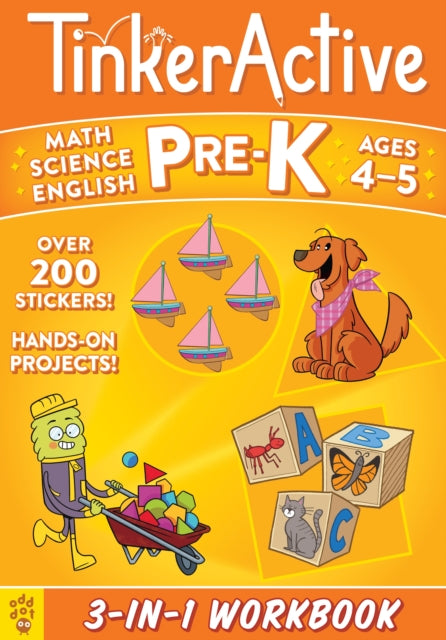 Book cover of: TinkerActive Pre-K 3-in-1 Workbook. By: Nathalie Le Du