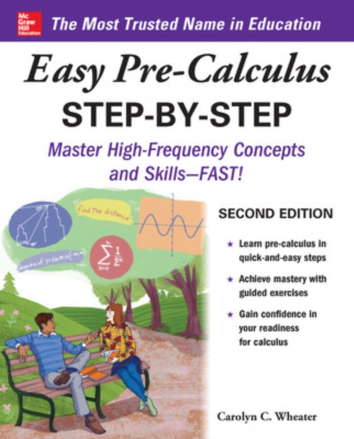 Book cover of: Easy Pre-Calculus Step-by-Step, Second Edition. By: Carolyn Wheater
