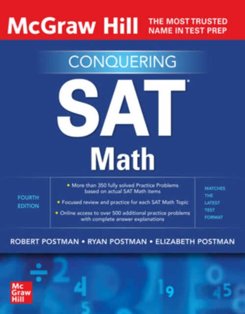 Book cover of: McGraw Hill Conquering SAT Math, Fourth Edition. By: Elizabeth Postman