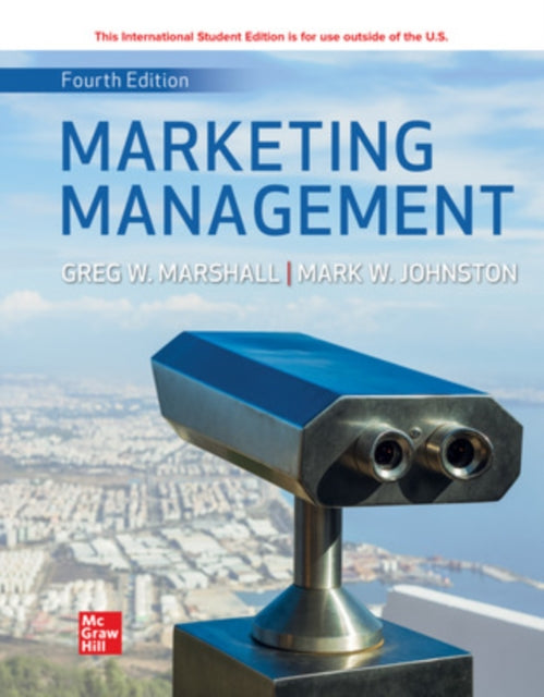 Book cover of: Marketing Management ISE. By: Mark W. Johnston