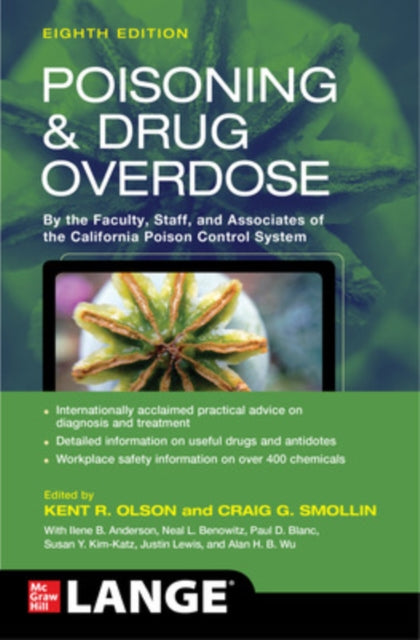Book cover of: Poisoning and Drug Overdose, Eighth Edition. By: Kent R. Olson