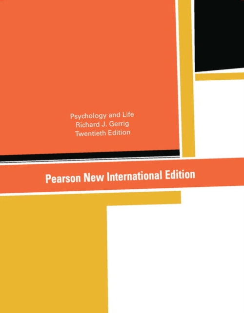 Book cover of: Psychology and Life. By: Richard J. Gerrig