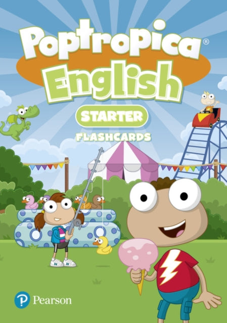 Book cover of: Poptropica English Starter Flashcards. By: Linnette Erocak
