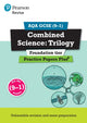 Book cover of: Pearson REVISE AQA GCSE Combined Science (Foundation) Practice Papers Plus - for 2026, 2027 exams. By: Stephen Hoare