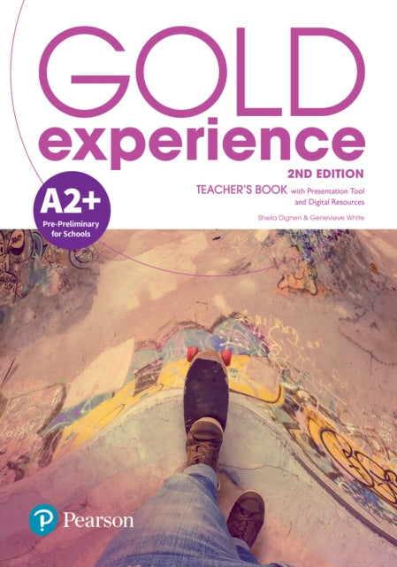 Book cover of: Gold Experience 2ed A2+ Teacher’s Book & Teacher’s Portal Access Code. By: Sheila Dignen