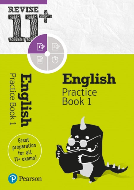 Book cover of: Pearson REVISE 11+ English Practice Book 1 - for the 2025 and 2026 exams: Ages 8 - 10+ Years. By: Helen Thomson
