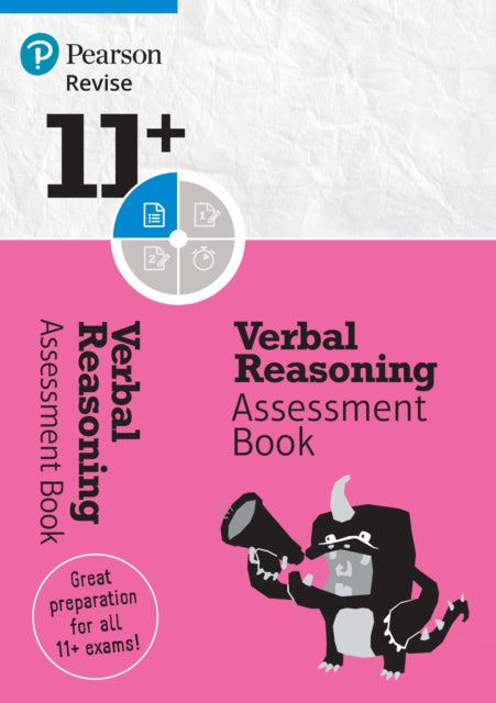 Book cover of: Pearson REVISE 11+ Verbal Reasoning Assessment Book - for 2026, 2027 exams. By: Abigail Steele