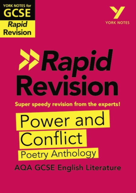 York Notes RAPID AQA GCSE (Revision Guide) Power and Conflict Poetry Anthology - for 2026, 2027 exams 9781292270920 Grant, David