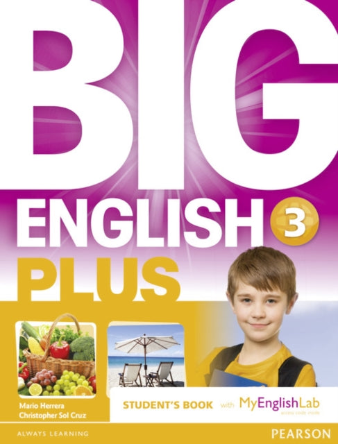 Book cover of: Big English Plus American Edition 3 Students' Book with MyEnglishLab Access Code Pack New Edition. By: Mario Herrera
