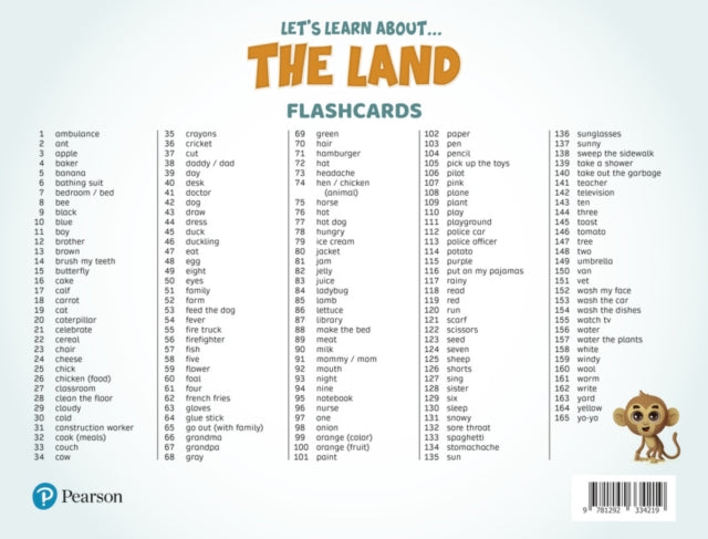 Book cover of: Let's Learn About the Earth (AE) - 1st Edition (2020) - Flashcards - Level 2 (the Land)