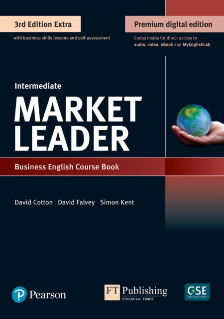 Book cover of: Market Leader 3e Extra Intermediate Student's Book & eBook with Online Practice, Digital Resources & DVD Pack. By: David Cotton