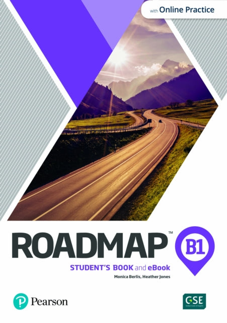 Book cover of: Roadmap B1 Student's Book & eBook with Online Practice. By: Pearson Pearson Education