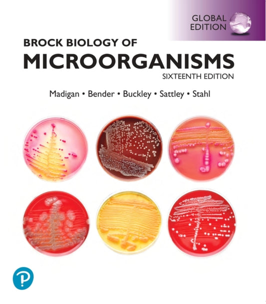 Book cover of: Brock Biology of Microorganisms Biology, Global Edition + Mastering Biology with Pearson eText (Package). By: Michael Madigan