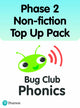 Book cover of: Bug Club Phonics Phase 2 Non-fiction Top Up Pack (16 books). By: Sarah Loader