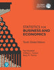 Book cover of: Statistics for Business and Economics, Global Edition. By: Paul Newbold