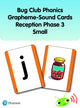 Book cover of: Bug Club Phonics Grapheme-Sound Cards Reception Phase 3 (Small)