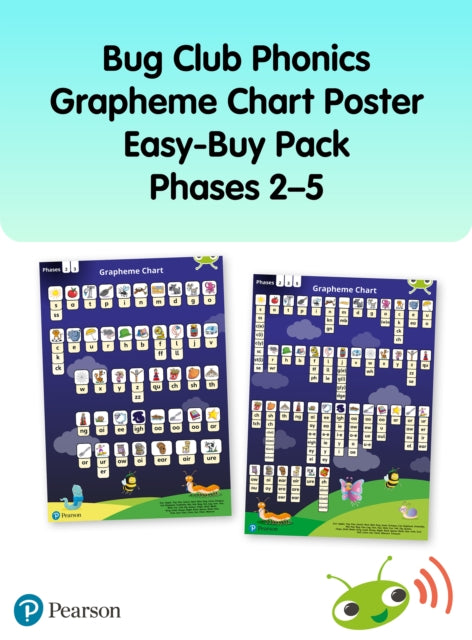 Book cover of: Bug Club Phonics Grapheme Poster Easy-Buy Pack Phases 2-5