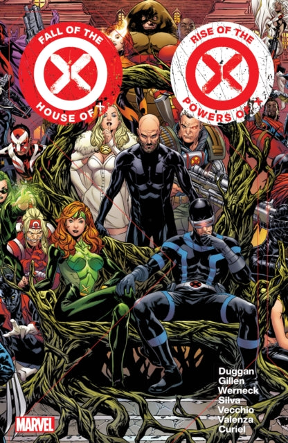 Book cover of: Fall of The House of X/Rise of The Powers of X. By: Gerry Duggan