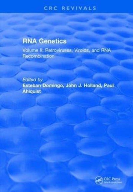 Book cover of: RNA Genetics. By: Esteban Domingo