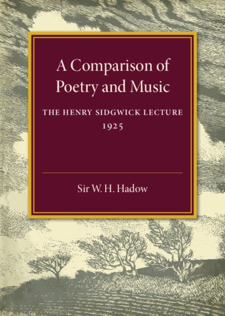 Book cover of: Comparison of Poetry and Music. By: William Henry Hadow