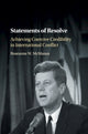 Book cover of: Statements of Resolve. By: Roseanne W. McManus