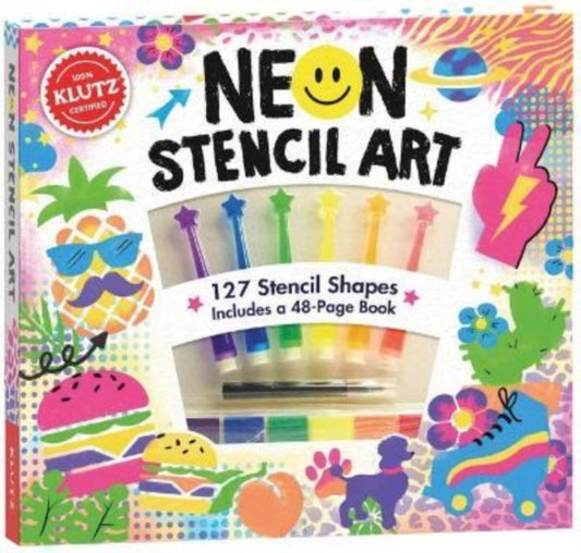 Neon Stencil Art 9781338825237 Editors of Klutz