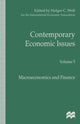 Book cover of: Contemporary Economic Issues. By: H. Wolf