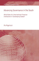 Book cover of: Advancing Governance in the South. By: P. Riggirozzi