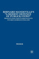 Book cover of: Bernard Mandeville’s “A Modest Defence of Publick Stews”. By: I. Primer