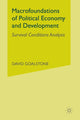 Book cover of: Macrofoundations of Political Economy and Development. By: D. Goalstone