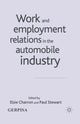 Book cover of: Work and Employment Relations in the Automobile Industry. By: E. Charron