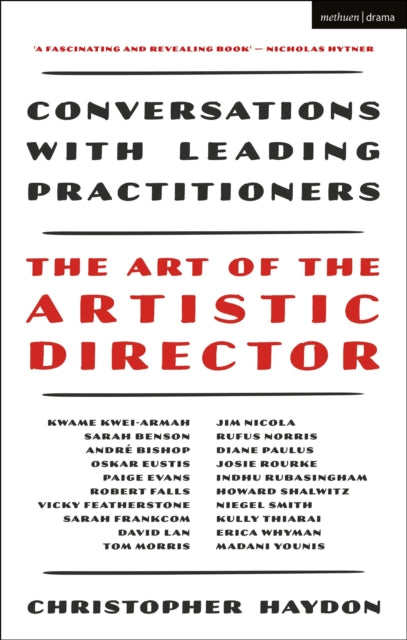 Book cover of: Art of the Artistic Director. By: Christopher Haydon