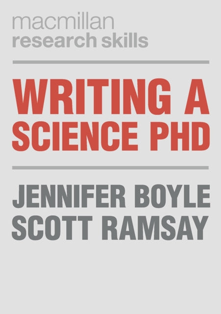 Book cover of: Writing a Science PhD. By: Jennifer Boyle